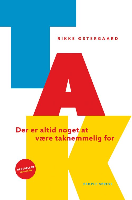 Cover for Rikke Østergaard · Tak (Sewn Spine Book) [2.º edición] (2019)