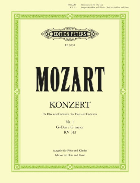 Flute Concerto No. 1 in G, with Cadenzas K.313 - - Bøger - Edition Peters - 9790014072117 - 12. april 2001