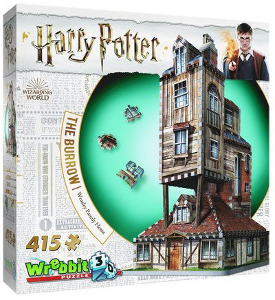 Wrebbit 3D Puzzle  Harry Potter The Burrow  The Weasleys Family Home 415pc Puzzle - Wrebbit 3D Puzzle  Harry Potter The Burrow  The Weasleys Family Home 415pc Puzzle - Brætspil - WREBBIT 3D - 0665541010118 - 7. februar 2019