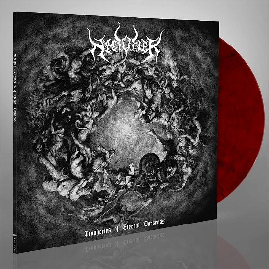 Cover for Necrofier · Prophecies Of Eternal Darkness (Transparent Red / Black Marbled Vinyl) (LP) (2021)