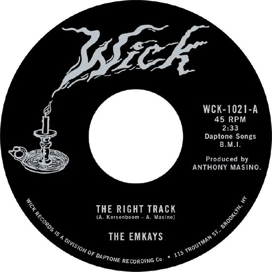 Cover for Emkays · The Right Track B/W Make It True (7&quot;) (2024)