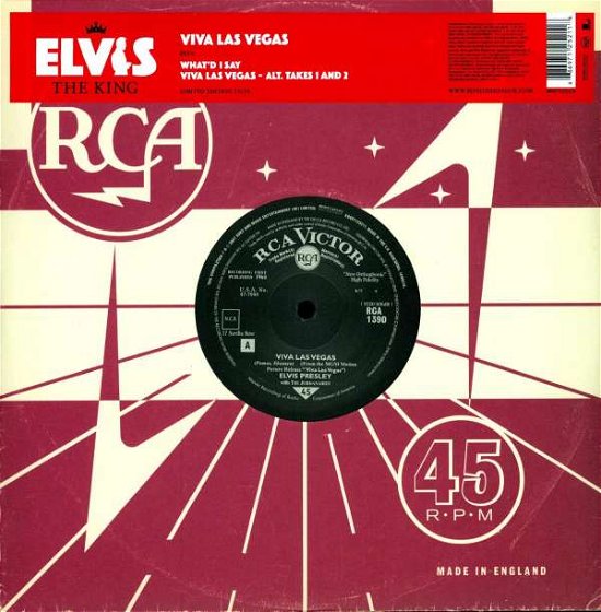 Cover for Elvis Presley · Viva Las Vegas (12&quot;) [Limited edition] (2007)