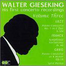 Cover for Walter Gieseking · Die Ersten Konzertaufnahmen Vol.1 (CD) (2005)