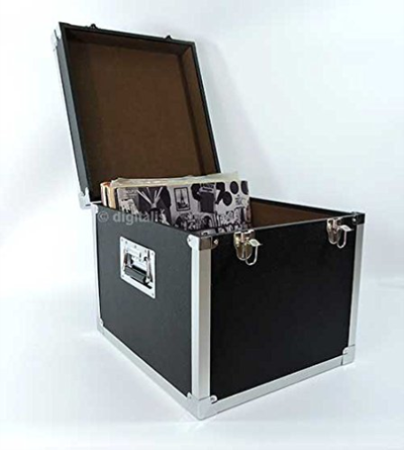 Vinyl Accessories: Black - 100 Lp Record Storage Carry Case - Vinyl Accessories: Black - Marchandise - STEEPLETONE - 5025088206118 - 