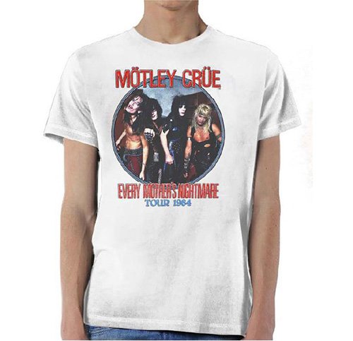 Cover for Mötley Crüe · Motley Crue Unisex T-Shirt: Every Mothers Nightmare (T-shirt) [size S] [White - Unisex edition]