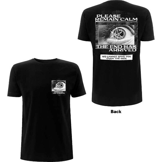 Bring Me The Horizon Unisex T-Shirt: Remain Calm (Back Print) - Bring Me The Horizon - Marchandise -  - 5056187754118 - 