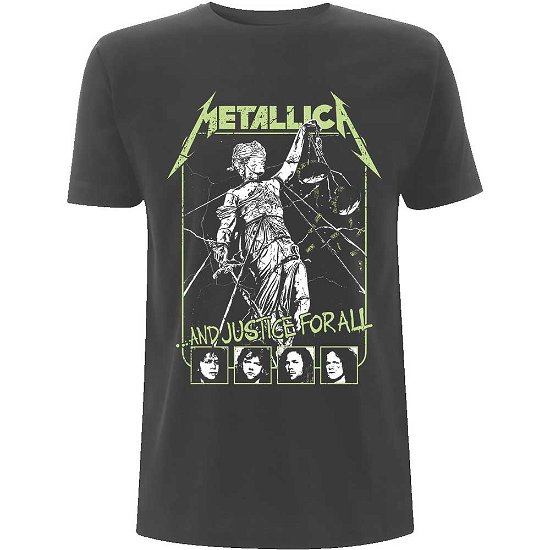 Metallica Unisex T-Shirt: Justice Faces - Metallica - Marchandise -  - 5056187767118 - 