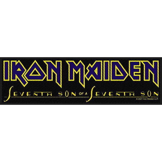 Iron Maiden Super Strip Patch: Seventh Son Logo (Retail Pack) - Iron Maiden - Produtos -  - 5056365714118 - 