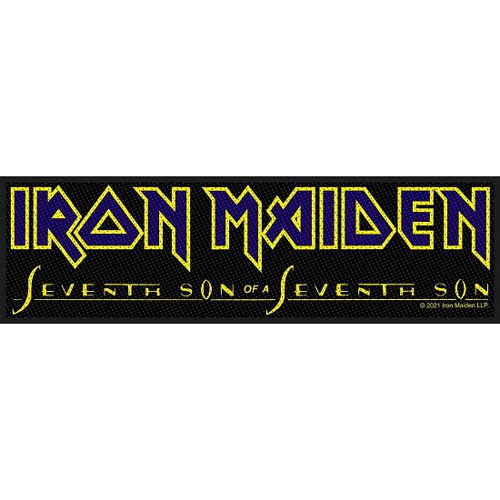 Cover for Iron Maiden · Iron Maiden Super Strip Patch: Seventh Son Logo (Retail Pack) (Patch)