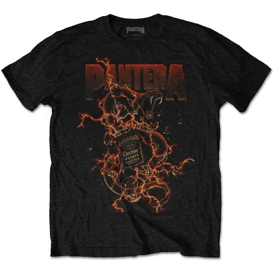 Pantera Unisex T-Shirt: Goddamn Whiskey - Pantera - Koopwaar -  - 5056368698118 - 