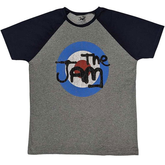 The Jam Unisex Raglan T-Shirt: Vintage Logo - Jam - The - Koopwaar -  - 5056737210118 - 