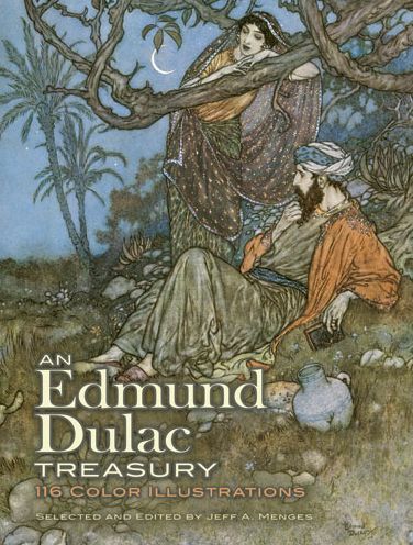 Cover for Jeff A. Menges · An Edmund Dulac Treasury: 110 Color Illustrations - Dover Fine Art, History of Art (Paperback Bog) [Green edition] (2011)