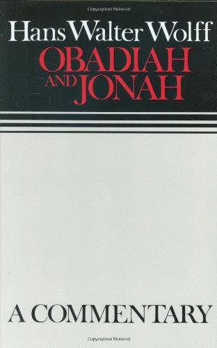 Cover for Margaret Kohl · Obadiah and Jonah: Continental Commentaries - Continental Commentaries (Hardcover Book) (1991)