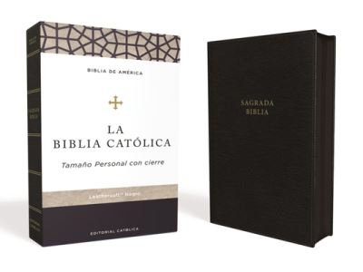 Cover for Catholic Bible Catholic Bible Press · Biblia Católica en Piel, Negra, Tamaño Personal con Cierre / Catholic Bible (Spanish Language), Personal Size, Café, Leathersoft, with Zipper (Book) (2023)