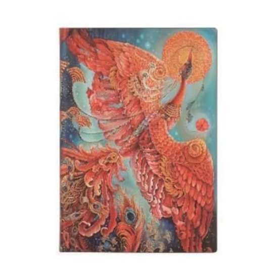 Firebird (Birds of Happiness) Midi Lined Journal - Bird of Happiness - Paperblanks - Bøger - Paperblanks - 9781439782118 - 2022
