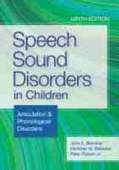 Cover for John E Bernthal · Speech Sound Disorders in Children: Articulation &amp; Phonological Disorders (Pocketbok) [9 Revised edition] (2021)