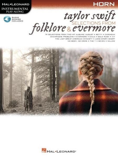 Cover for Taylor Swift · Taylor Swift - Selections from Folklore &amp; Evermore: Horn Play-Along Book with Online Audio (Bog) (2021)