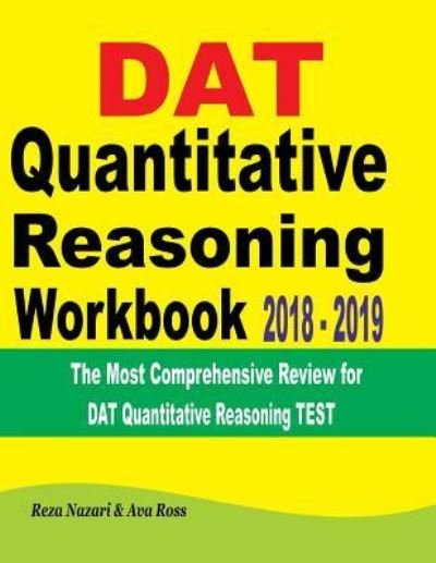 Cover for Ava Ross · DAT Quantitative Reasoning Workbook 2018 - 2019 (Paperback Book) (2018)