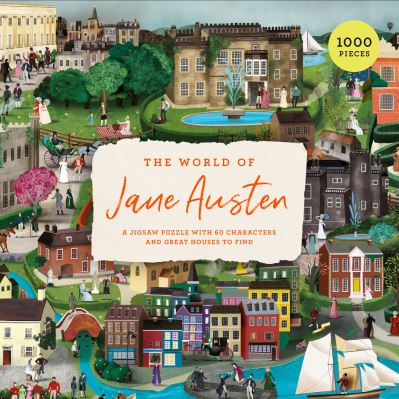 Cover for John Mullan · The World of Jane Austen: A Jigsaw Puzzle with 60 Characters and Great Houses to Find (GAME) [1. Painos] (2021)