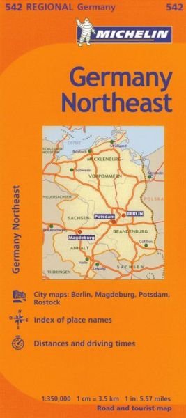 Michelin Germany Northeast Map 542 (Maps / Regional (Michelin)) - Michelin - Boeken - Michelin Travel & Lifestyle - 9782067186118 - 15 januari 2016