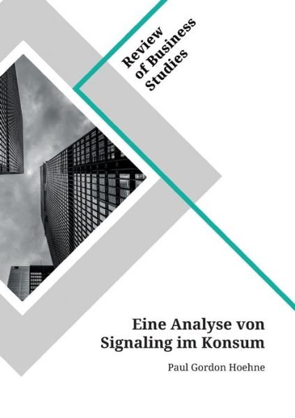 Cover for Hoehne · Eine Analyse von Signaling im Ko (Bog)
