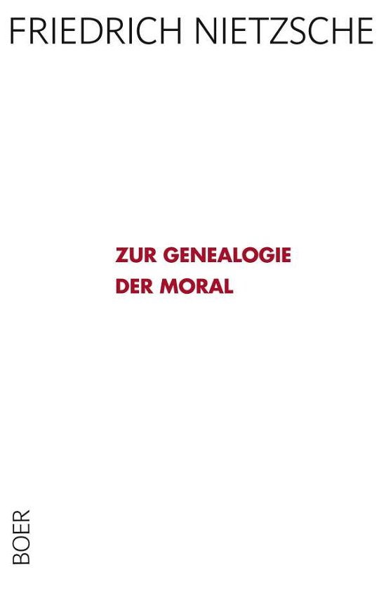 Cover for Nietzsche · Zur Genealogie der Moral (Book)