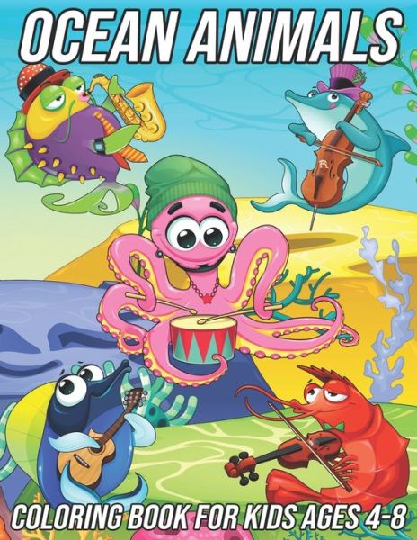 Cover for Mezzo Zentangle Designs · Ocean Animals Coloring Book for Kids Ages 4-8 (Taschenbuch) (2020)