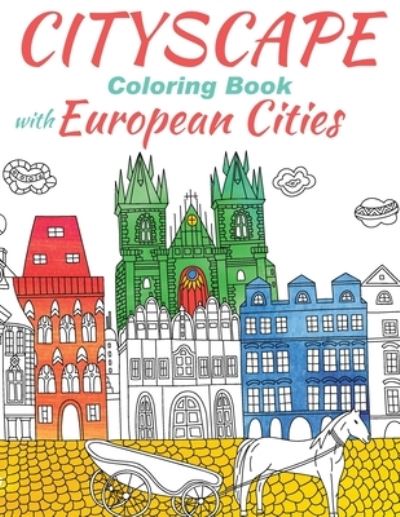 Cover for Lucky Craft Media · Cityscape Coloring Book With European Cities (Paperback Book) (2020)