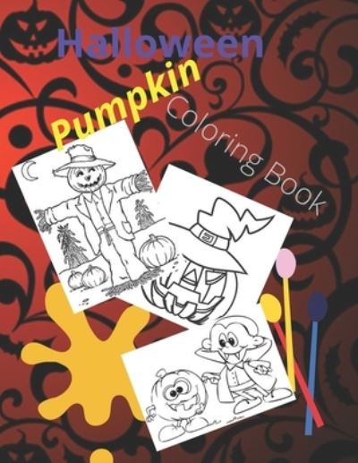 Cover for Fatema Zohura · Halloween Pumpkin Coloring Book (Paperback Book) (2020)