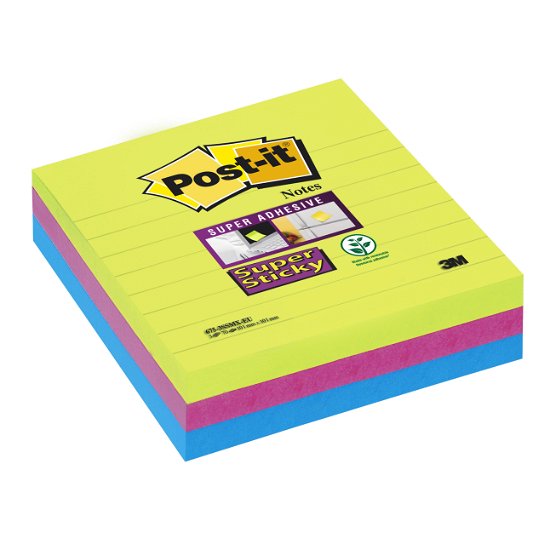 Cover for 3m · Post-it  675s Super Sticky Lined Notes, 101x101mm, (Merchandise) (MERCH) (2017)
