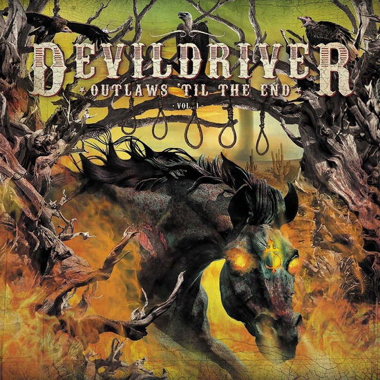 Cover for Devildriver · Outlaws 'til the End, Vol.1 (LP) [Coloured edition] (2018)