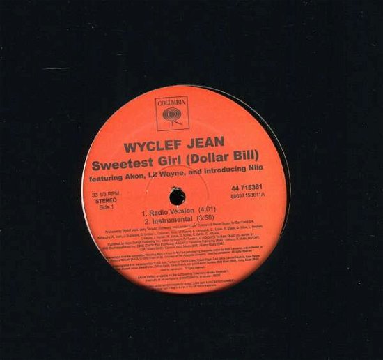 Cover for Wyclef Jean · Sweetest Girl (Dollar Bill) (Ft.akon) (12&quot;) (2007)