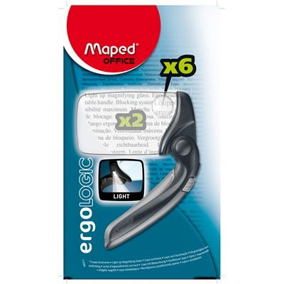 Cover for Maped · Ergologic Magnifier Rectangular W/light (395211) (Toys)