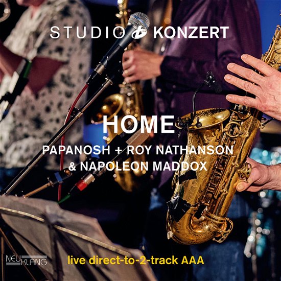 Cover for Home &amp; Papanosh &amp; Roy Nathanson · Studio Konzert (LP) [180 gram, Limited edition] (2023)