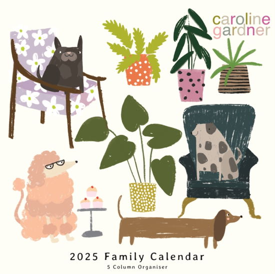 Cover for Portico Designs Ltd · Caroline Gardner, Dogs Planner Wall Calendar 2025 (Paperback Book) (2024)