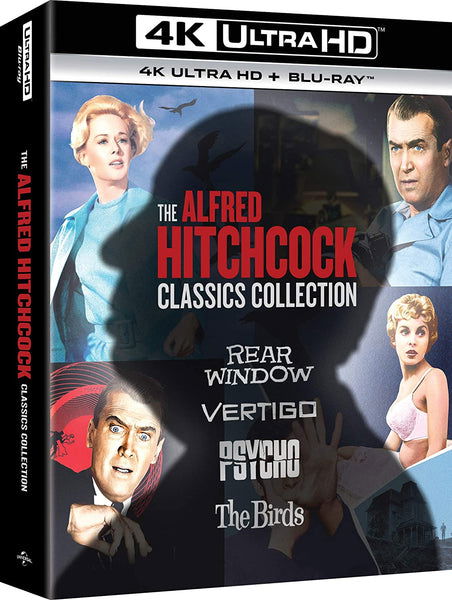 Cover for Alfred Hitchcock Classics Collection (4 Films) (4K Ultra HD/BD) (2020)