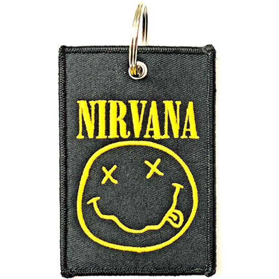 Nirvana Keychain: Happy Face (Double Sided) - Nirvana - Merchandise -  - 5056368604119 - 