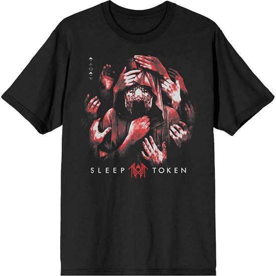 Sleep Token Unisex T-Shirt: Grabbing Hands - Sleep Token - Merchandise -  - 5056737242119 - 