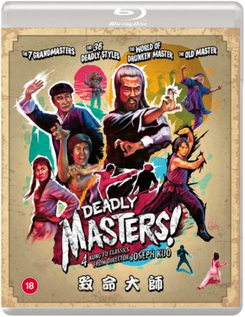 Deadly Masters - The 7 Grandmasters / The 36 Deadly Styles / The World Of Drunken Master / The Old - Joseph Kuo - Film - Eureka - 5060000705119 - 20. november 2023