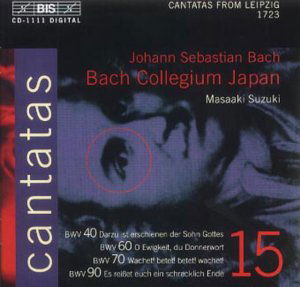 Cantatas Vol.15 - Johann Sebastian Bach - Music - BIS - 7318590011119 - September 24, 2001