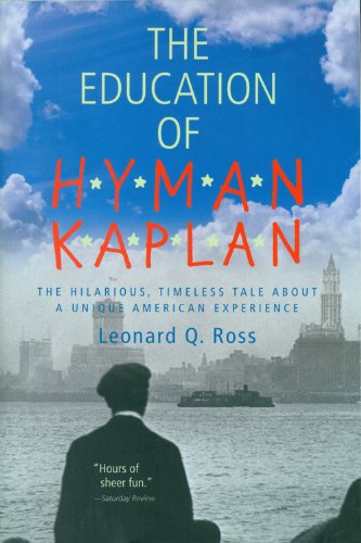 Cover for Leonard Q. Ross · The Education of H*y*m*a*n K*a*p*l*a*n (Paperback Book) (1968)