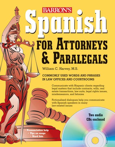 Cover for William Harvey · Spanish for Attorneys and Paralegals with Audio Cds (Audiobook (CD)) [Pap / Com edition] (2009)