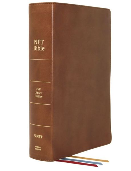 Cover for Thomas Nelson &amp; Sons Staff · Net Bible, Full-Notes Edition, Genuine Leather, Brown, Comfort Print (Book) (2019)