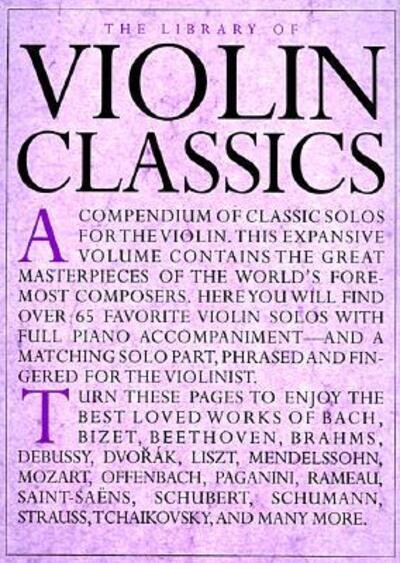 The library of violin classics -  - Bücher - Notfabriken - 9780825617119 - 27. Juli 2020
