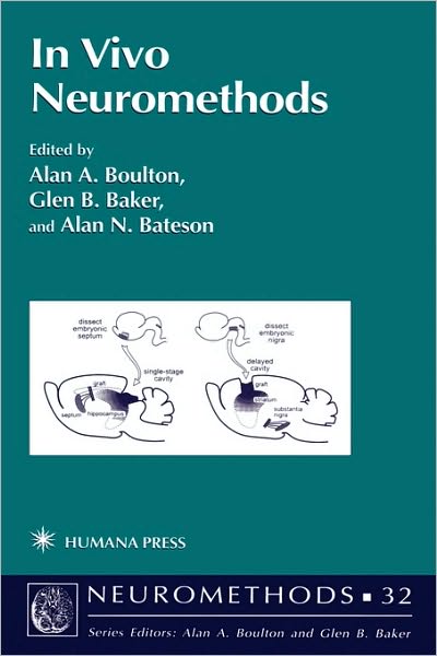 Cover for Alan A. Boulton · In Vivo Neuromethods - Neuromethods (Hardcover Book) [1998 edition] (1997)