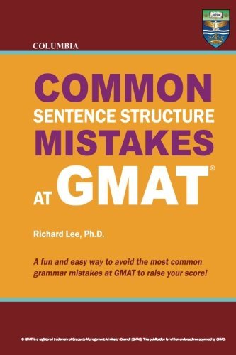 Cover for Richard Lee Ph.d. · Columbia Common Sentence Structure Mistakes at Gmat (Taschenbuch) (2012)