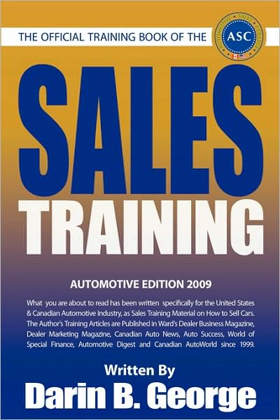 Cover for Darin George · Sales Training (Paperback Book) (2008)