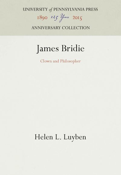 Cover for Helen L. Luyben · James Bridie (Hardcover Book) (1965)