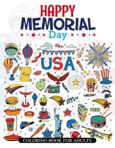 Cover for V Art · Happy Memorial Day Coloring Book For Adults (Paperback Book) (2017)