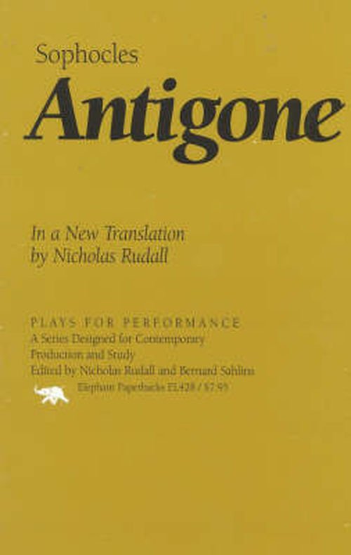 Cover for Sophocles · Antigone: In a New Translation by Nicholas Rudall - Plays for Performance Series (Paperback Bog) (1998)